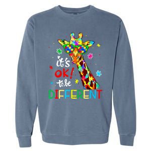 Autism Awareness Acceptance Women Its Ok To Be Different Garment-Dyed Sweatshirt