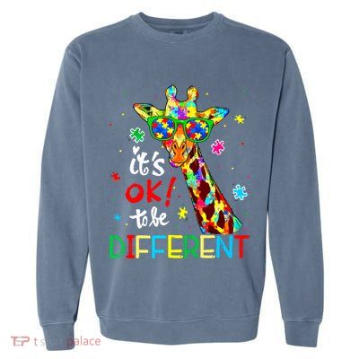 Autism Awareness Acceptance Women Its Ok To Be Different Garment-Dyed Sweatshirt