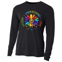 Autism Awareness Accept Understand Love Rainbow ASD Flower Cooling Performance Long Sleeve Crew