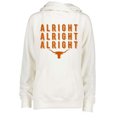 Alright, Alright, Alright Texas Shirt Texas Pride State USA Womens Funnel Neck Pullover Hood