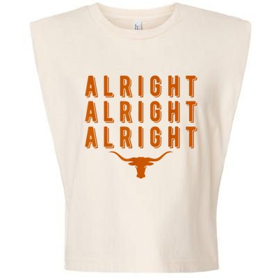 Alright, Alright, Alright Texas Shirt Texas Pride State USA Garment-Dyed Women's Muscle Tee