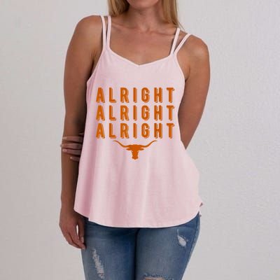 Alright, Alright, Alright Texas Shirt Texas Pride State USA Women's Strappy Tank