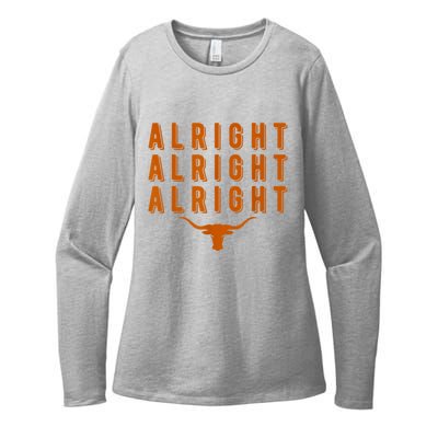 Alright, Alright, Alright Texas Shirt Texas Pride State USA Womens CVC Long Sleeve Shirt