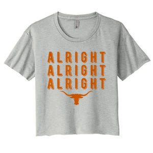 Alright, Alright, Alright Texas Shirt Texas Pride State USA Women's Crop Top Tee