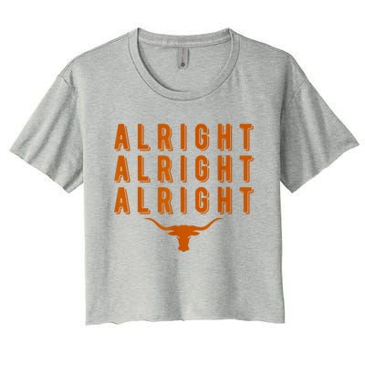 Alright, Alright, Alright Texas Shirt Texas Pride State USA Women's Crop Top Tee