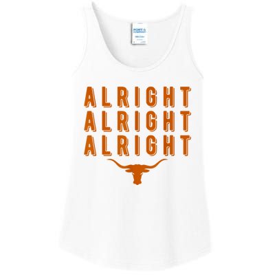 Alright, Alright, Alright Texas Shirt Texas Pride State USA Ladies Essential Tank