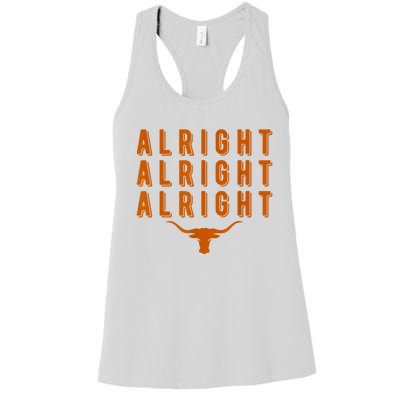 Alright, Alright, Alright Texas Shirt Texas Pride State USA Women's Racerback Tank