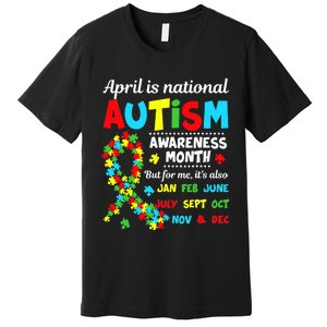 Autism Awareness - April is National Autism Awareness Month Premium T-Shirt