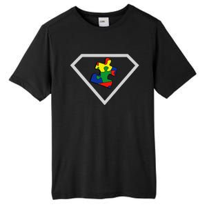 Autism Awareness Autism Superhero Gift Tall Fusion ChromaSoft Performance T-Shirt