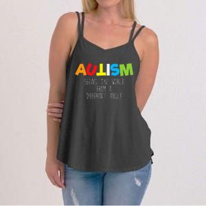 Autism Awareness Autism Angel Tee Women's Strappy Tank