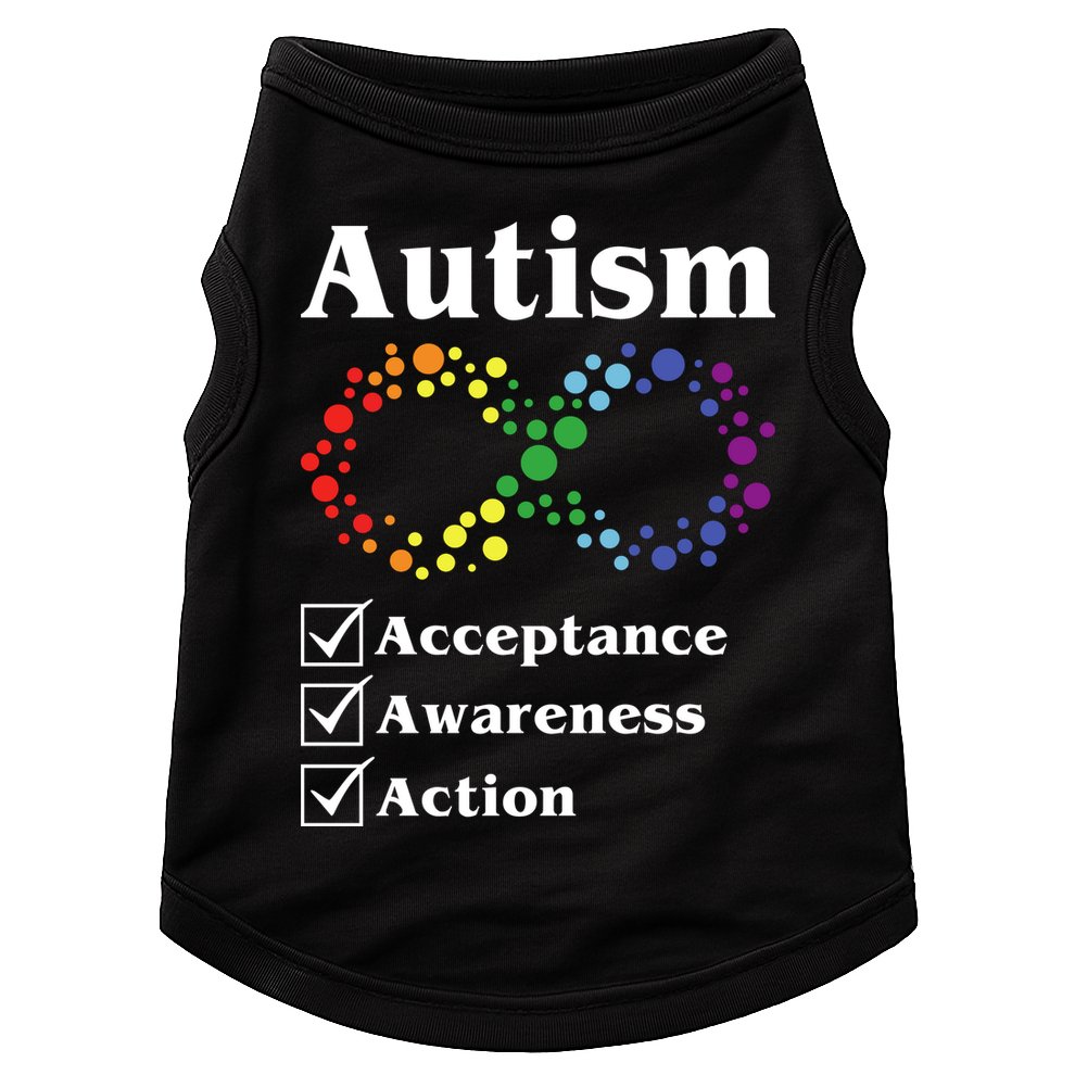 Autism Acceptance Awareness Action Doggie Tank