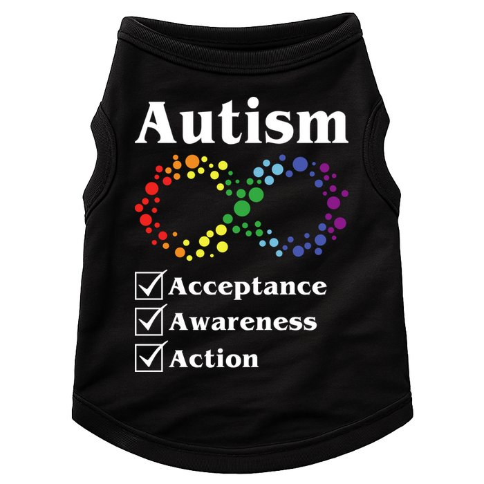 Autism Acceptance Awareness Action Doggie Tank