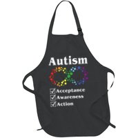 Autism Acceptance Awareness Action Full-Length Apron With Pockets