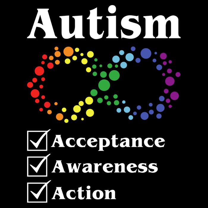 Autism Acceptance Awareness Action Full-Length Apron With Pockets