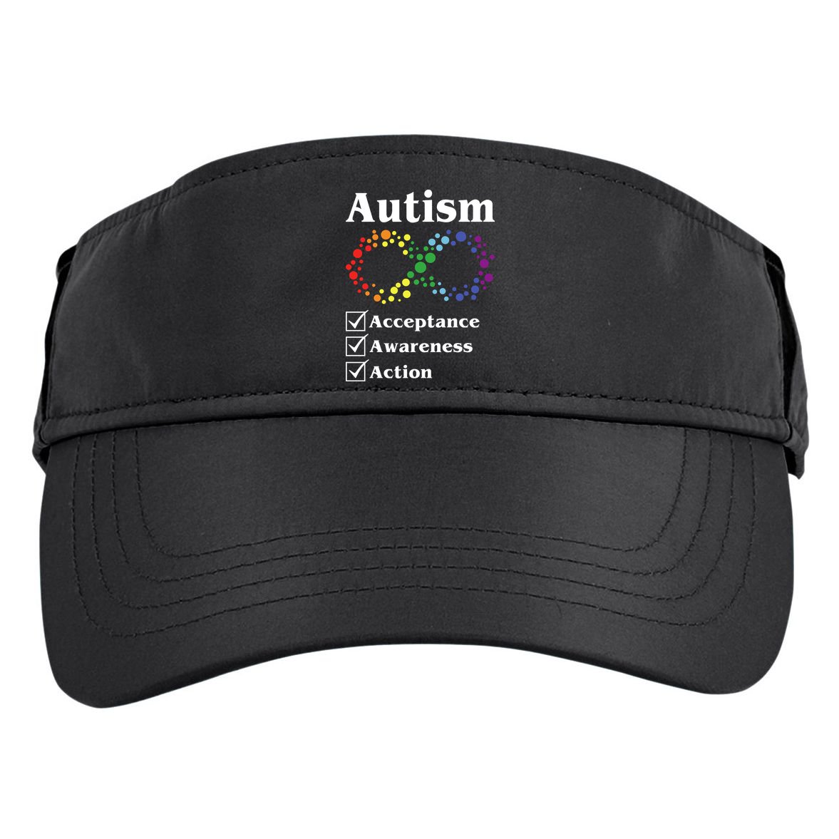 Autism Acceptance Awareness Action Adult Drive Performance Visor
