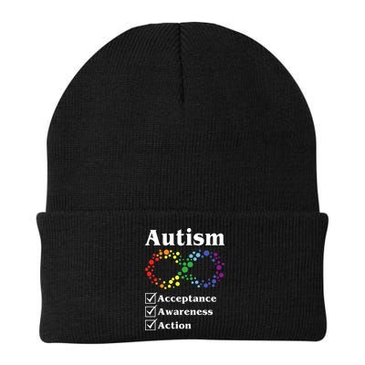 Autism Acceptance Awareness Action Knit Cap Winter Beanie