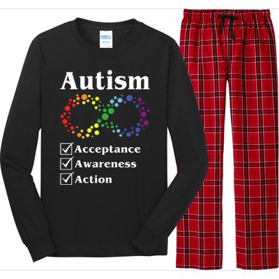 Autism Acceptance Awareness Action Long Sleeve Pajama Set