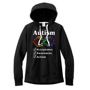 Autism Acceptance Awareness Action Women's Fleece Hoodie