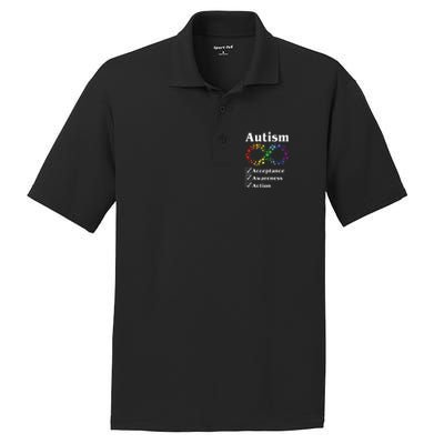 Autism Acceptance Awareness Action PosiCharge RacerMesh Polo