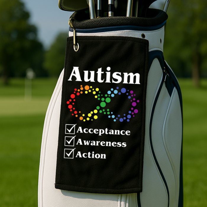 Autism Acceptance Awareness Action Golf Towel