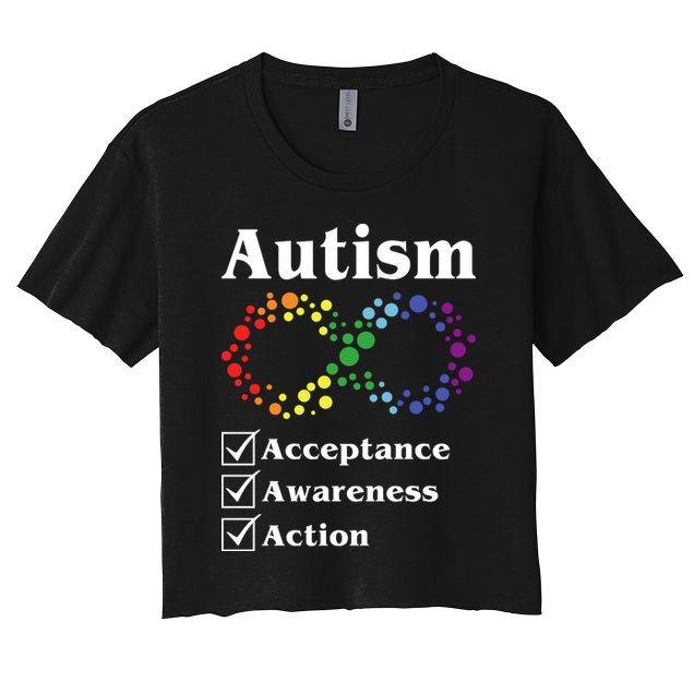 Autism Acceptance Awareness Action Crop Top