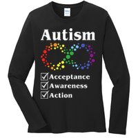 Autism Acceptance Awareness Action Ladies Long Sleeve Shirt
