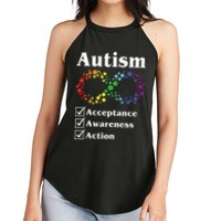 Autism Acceptance Awareness Action Women's Perfect Tri Rocker Tank