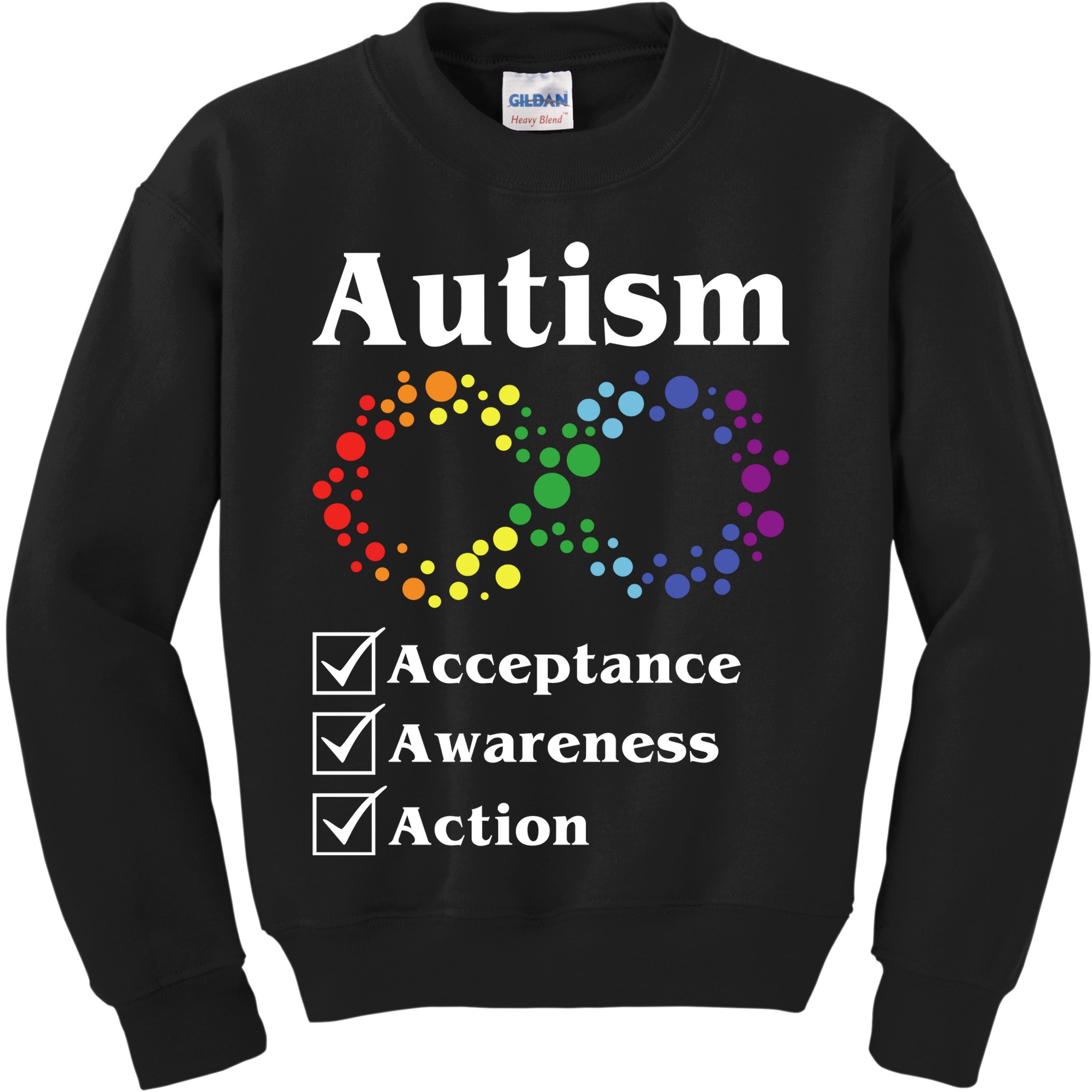 Autism Acceptance Awareness Action Kids Sweatshirt