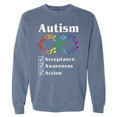 Autism Acceptance Awareness Action Garment-Dyed Sweatshirt