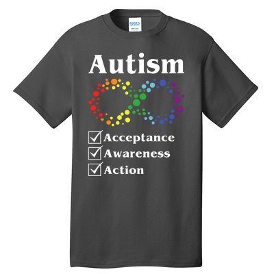 Autism Acceptance Awareness Action Tall T-Shirt