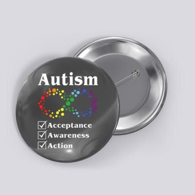 Autism Acceptance Awareness Action Button