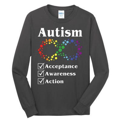 Autism Acceptance Awareness Action Tall Long Sleeve T-Shirt