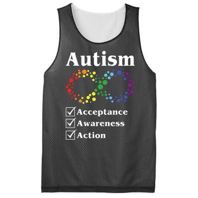 Autism Acceptance Awareness Action Mesh Reversible Basketball Jersey Tank