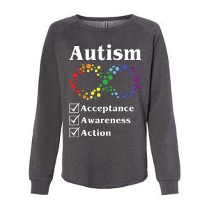 Autism Acceptance Awareness Action Womens California Wash Sweatshirt