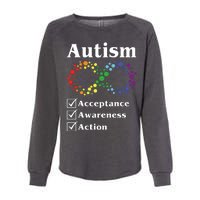 Autism Acceptance Awareness Action Womens California Wash Sweatshirt