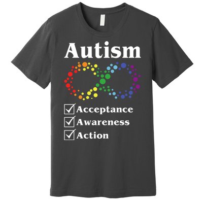 Autism Acceptance Awareness Action Premium T-Shirt