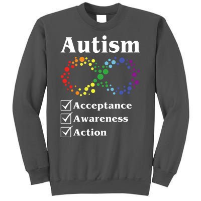 Autism Acceptance Awareness Action Tall Sweatshirt