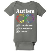 Autism Acceptance Awareness Action Baby Bodysuit