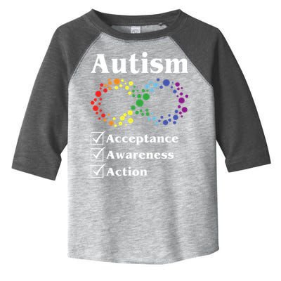 Autism Acceptance Awareness Action Toddler Fine Jersey T-Shirt