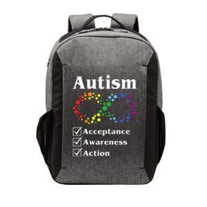 Autism Acceptance Awareness Action Vector Backpack