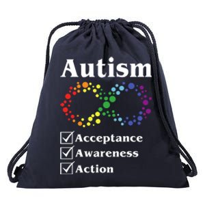 Autism Acceptance Awareness Action Drawstring Bag