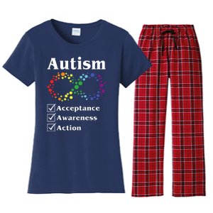 Autism Acceptance Awareness Action Women's Flannel Pajama Set