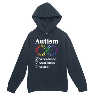 Autism Acceptance Awareness Action Urban Pullover Hoodie