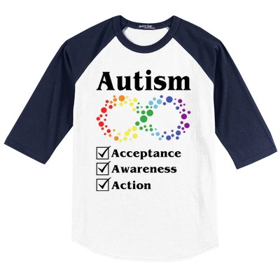 Autism Acceptance Awareness Action Baseball Sleeve Shirt