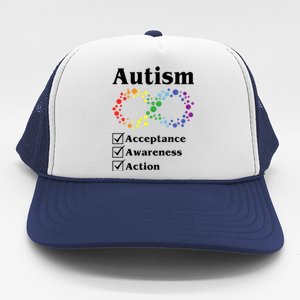 Autism Acceptance Awareness Action Trucker Hat