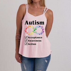 Autism Acceptance Awareness Action Women's Strappy Tank