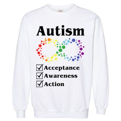 Autism Acceptance Awareness Action Garment-Dyed Sweatshirt