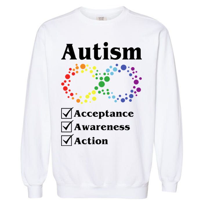 Autism Acceptance Awareness Action Garment-Dyed Sweatshirt