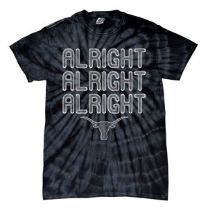 Alright, Alright, Alright Texas Bull Texas Pride State USA Tie-Dye T-Shirt