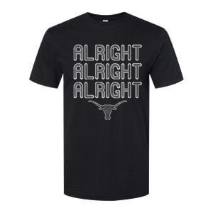 Alright, Alright, Alright Texas Bull Texas Pride State USA Softstyle CVC T-Shirt